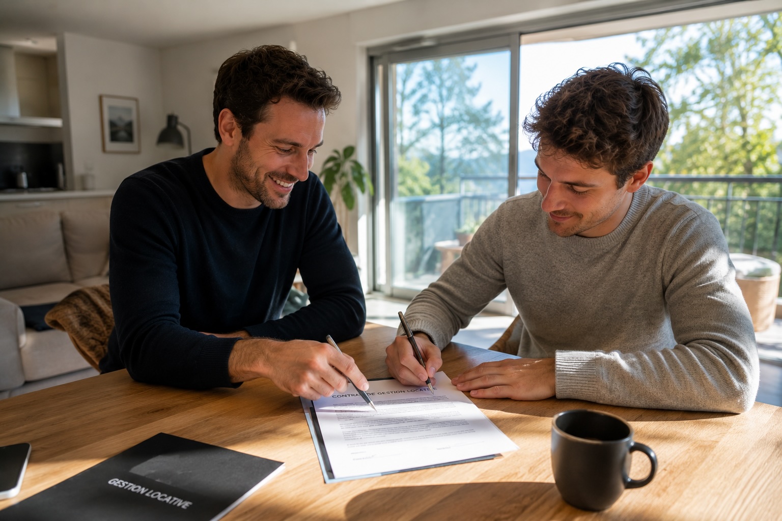 Signature d'un mandat de gestion locative